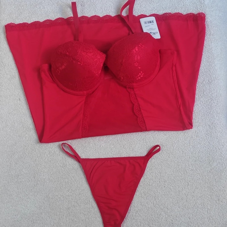 لباس خواب زنانه کاپدار میکروفایبر برند Kaiyun – رنگ قرمز