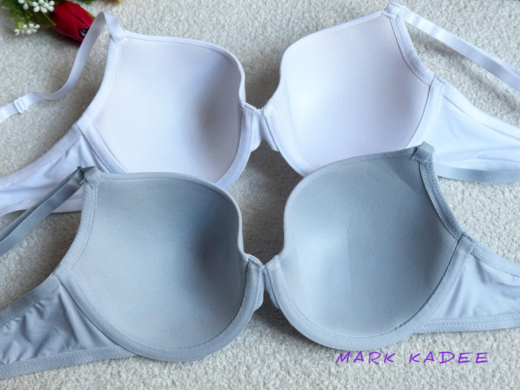 پک دو عددی سوتین زنانه اسفنجی میکروفایبر اسمارا آلمان سایز 80B – رنگ سفیدو طوسی