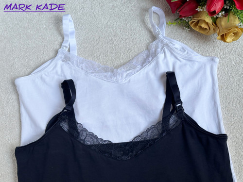 پک دو عددی تاپ زنانه نخی اسمارا آلمان مدل شیردهی و ریلیکس سایز XL – رنگ سفید وسورمه ای