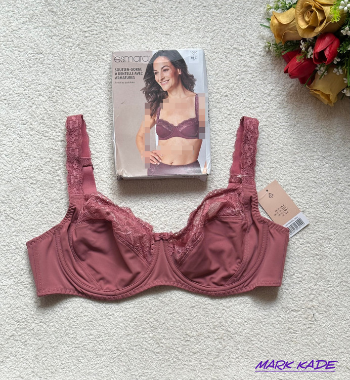 سوتین زنانه مینی مایزر اسمارا فنردار لیفت کننده و کوچک کننده سینه در رنگپوست پیازی