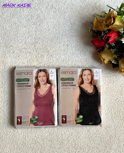 تاپ زنانه سینه گیپور اسمارا آلمان با پارچه نخ پنبه، رنگبندی مشکی و پوست پیازی، دوخت تمیز و نوار دوزی دور حلقه آستین، مناسب استایل روزمره و زیر مانتو