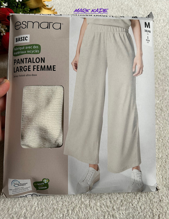 ست تیشرت و شلوار پفکی زنانه اسمارا آلمان با تنخور لش و جنس خنک و سبک