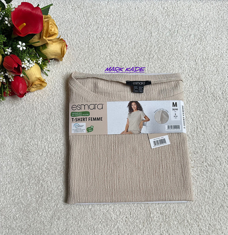 تیشرت زنانه پفکی اسمارا آلمان با پارچه گرم و تنخور لش