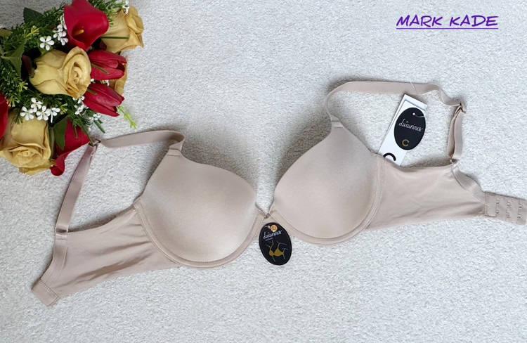 سوتین زنانه اورجینال اسفنجی میکروفایبر ضد حساسیت سایز 65D – رنگ استخوانی